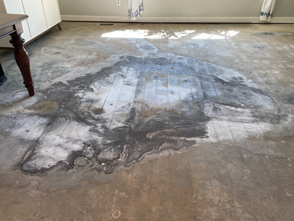 Sagging floors inside home due to crawl space issues